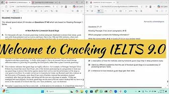 IELTS 20 Academic Reading answers with logical explanation | A New Role for Livestock Guard Dogs thumbnail