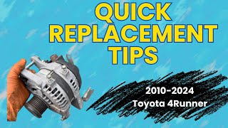 2010–2024 Toyota 4Runner, 5th Gen, Alternator Replacement | Girlie Garage