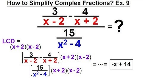 Algebra - Ch. 13: Complex Fractions (11 of 18) How to Simplify a Complex Fraction: Ex. 9