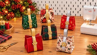 Christmas Gift Idea 🎄 Sew a Reusable Fabric Gift Wrap for Your Loved Ones! ❤️