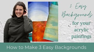How to Paint Backgrounds with Acrylic | how to make abstract painting background