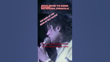 EDITNO#3:🔥MICHAEL JACKSON🔥BAD🔥BAD REHERSAL PENSACOLA 🔥#michaeljackson #mj #shorts #shortsfeed