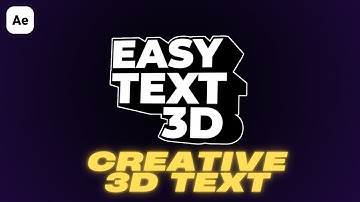 Make 3D Text Animation in After Effects | After Effects Text Animation Tutorials