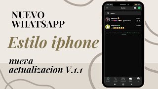 Whatsapp ESTILO IPHONE● V1.1 Instalación & Solución 2024