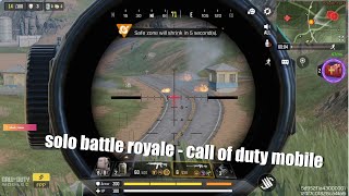 Call Of Duty Mobile  Solo Battle Royale