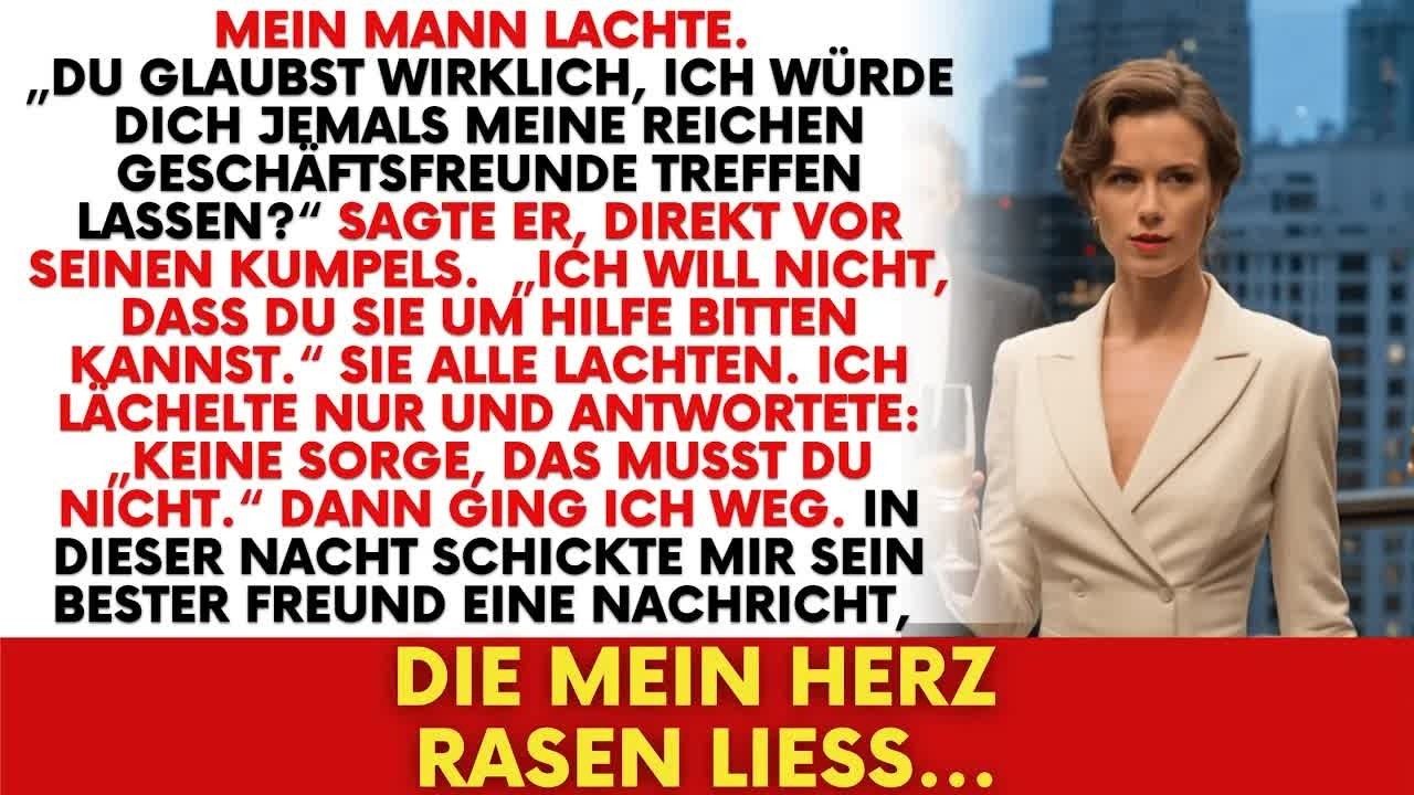 Mein Mann spottete vor der Elite – Doch sein Bester Freund enthüllte die Wahrheit