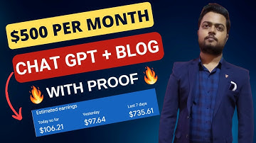 Blogging + Chat Gpt 🔥 $ 500 per month earning in Hindi | Copy paste blogging secret