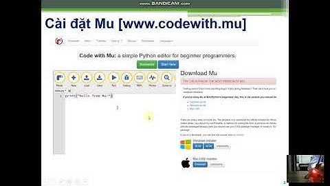Lập trình Python trên Microbit (MicroPython) - Bài 1: Chương trình đầu tiên