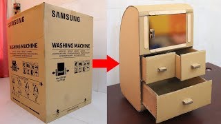 To reuse cardboard boxes by making them into many useful things. in
this video, i will show you how make a makeup organizer / closet from
recycli...