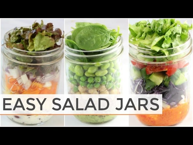 3 SALAD-IN-A-JAR RECIPES | Easy Meal Prep | Clean & Delicious
