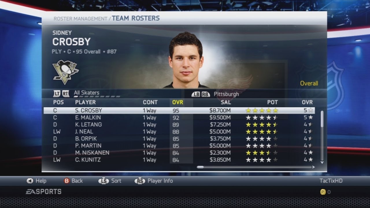 NHL 14 All Player and Goalie Ratings (Quick Thoughts)