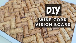Make a Wine Cork Board | DIY Vision Board | HOOKED ON YARN