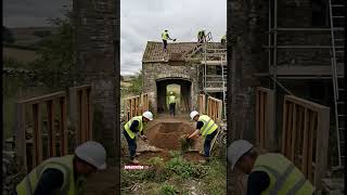 Before And After Decaying Stone Barn Becomes A High-Tech Smart Home With Infinity Pool
