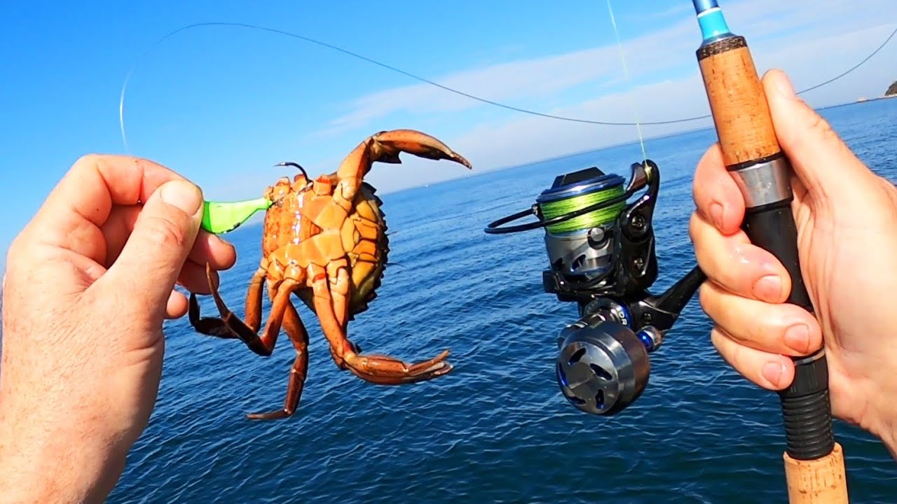 Drop Crab To The Bottom and Hold On! Awesome Kayak Jig Fishing