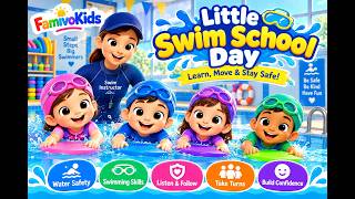 Swimming for Kids 🏊 | Learn Water Safety & Swimming Skills  | Preschool Learning | FamivoKids
