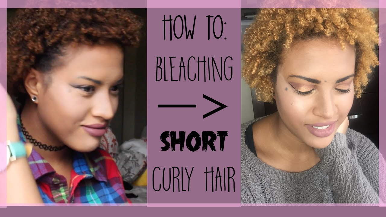 Ombre Ultimate Hair Bleaching Hack Short Curly Hair Youtube