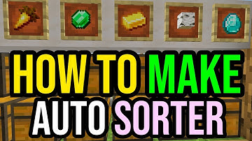 EASIEST Automatic Sorting System In Minecraft Bedrock & Java 2025!