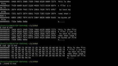 I wrote a hex dump program!
