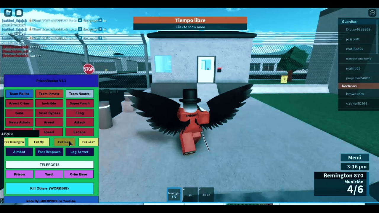 H A C K Prison life Script Pastebin 2020 YouTube