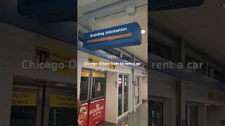 O'hare train to rent a car Chicago 10.24.24