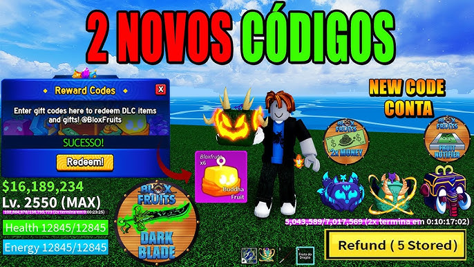 CORRE!! NOVO CÓDIGO DA FRUTA DO BUDDHA PERMANENTE NO BLOX FRUITS