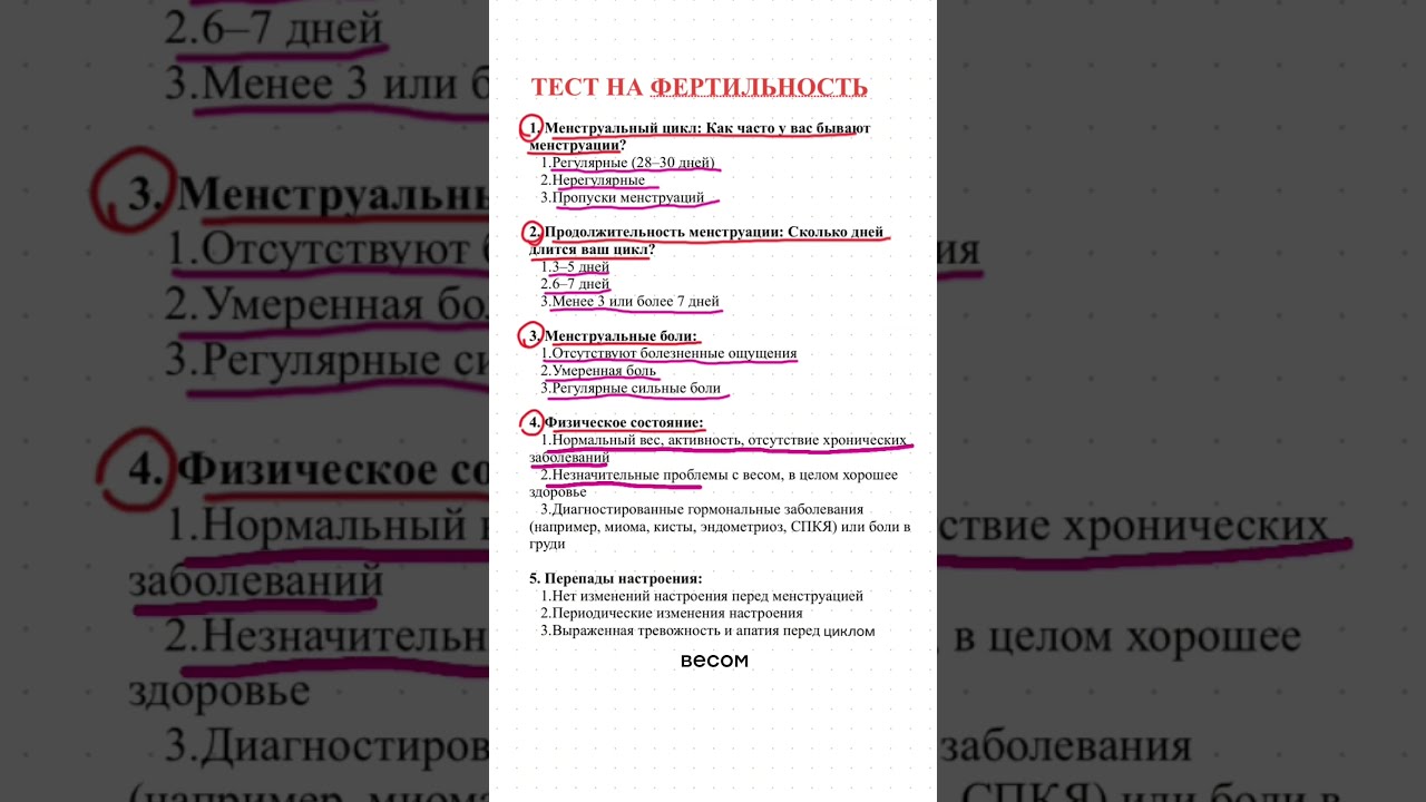 Тест на фертильность у женщин за 45 секунд.