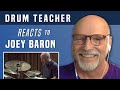 Drum Teacher Reacts to Joey Baron - Drum Solo