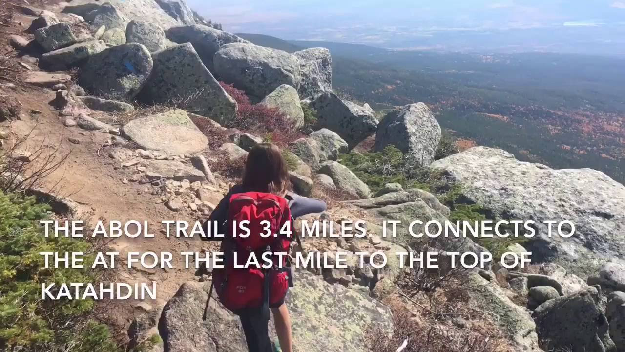 Hiking up Katahdin on the Abol Trail