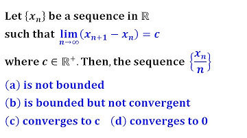 every convergent sequence is bounded and monotone iit jam 2014  real analysis