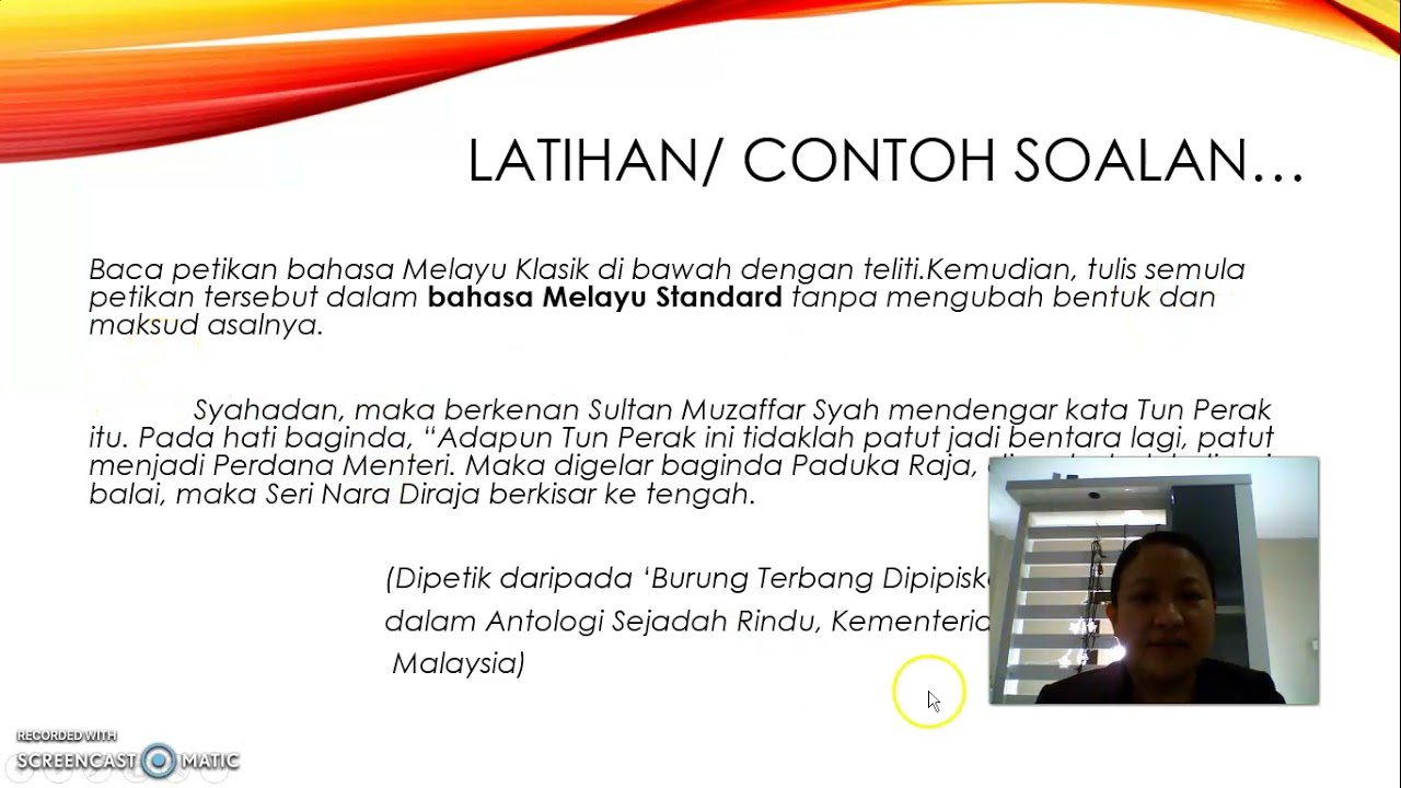 Bahasa Melayu Standard Youtube