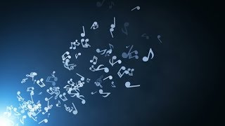 Floating Musical Notes on Abstract Background with Flares | Motion Graphics - Videohive template