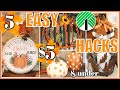 5 EASY Dollar Tree Fall HACKS 🍁 $5 and under!!