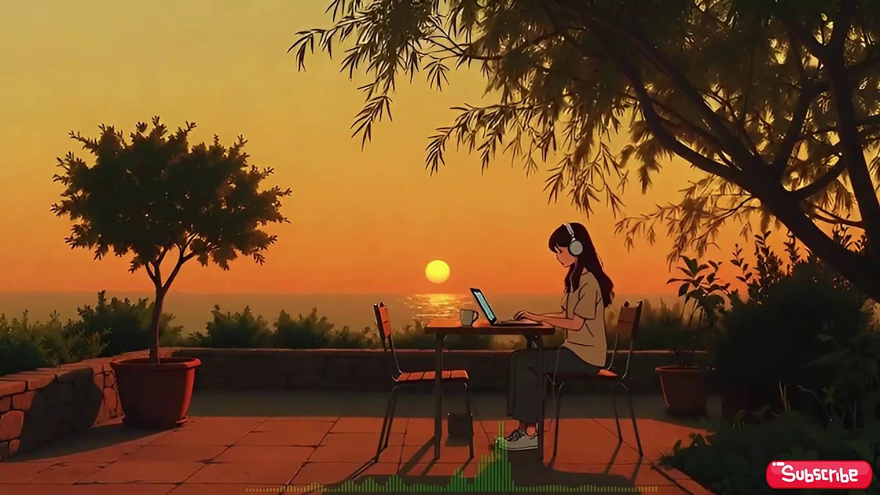 Need Peaceful Focus? Soft Lofi Sunset 🎧 Live Chill Beats