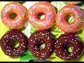 Американские пончики Donuts с глазурью