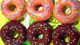 Американские пончики Donuts с глазурью