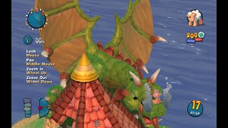 [1080p]Best Game ever! Worms Ultimate Mayhem Funny moments(59)