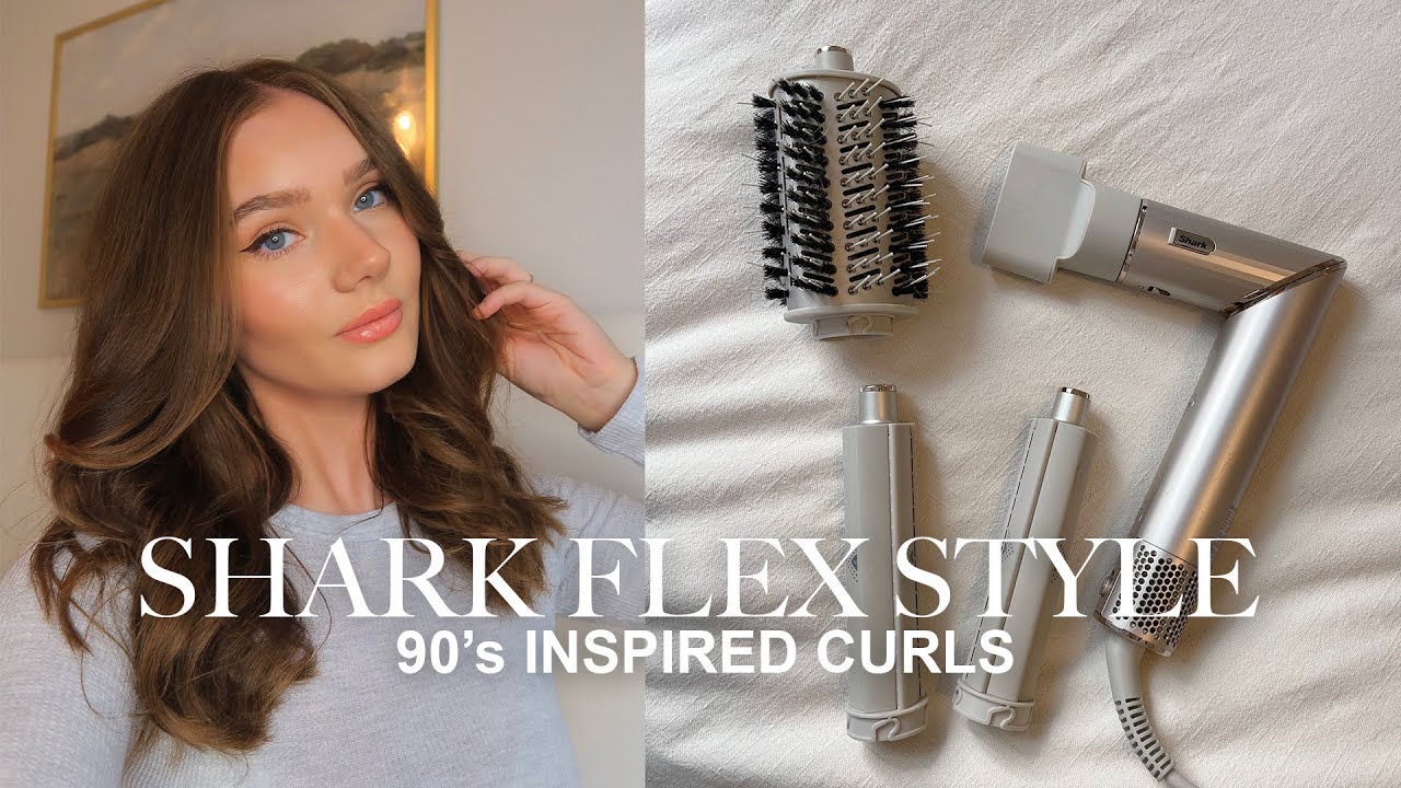 SHARK FLEX STYLE TUTORIAL - 90's inspired blowout curls + tips