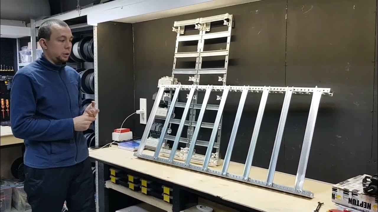 Самодельная рама из перфорированных профилей для сборки электрощита ...