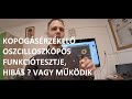 Kopogásérzékelő vizsgálat oszcilloszkóppal (kiszerelt állapotban)
