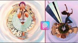 How to Edit Tiny Planet Selfie / Picsart Photo Editing Tutorial screenshot 4