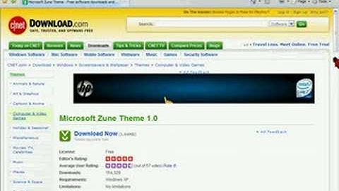 How to get Zune Desktop Theme.