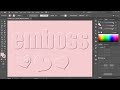 How to Create an Embossed Effect in Adobe Illustrator