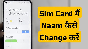 Sim Card Me Naam Kaise Change Kare | How To Change SIM Card Name On Android