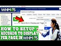 How to setup records to display per page in whmcs step by step