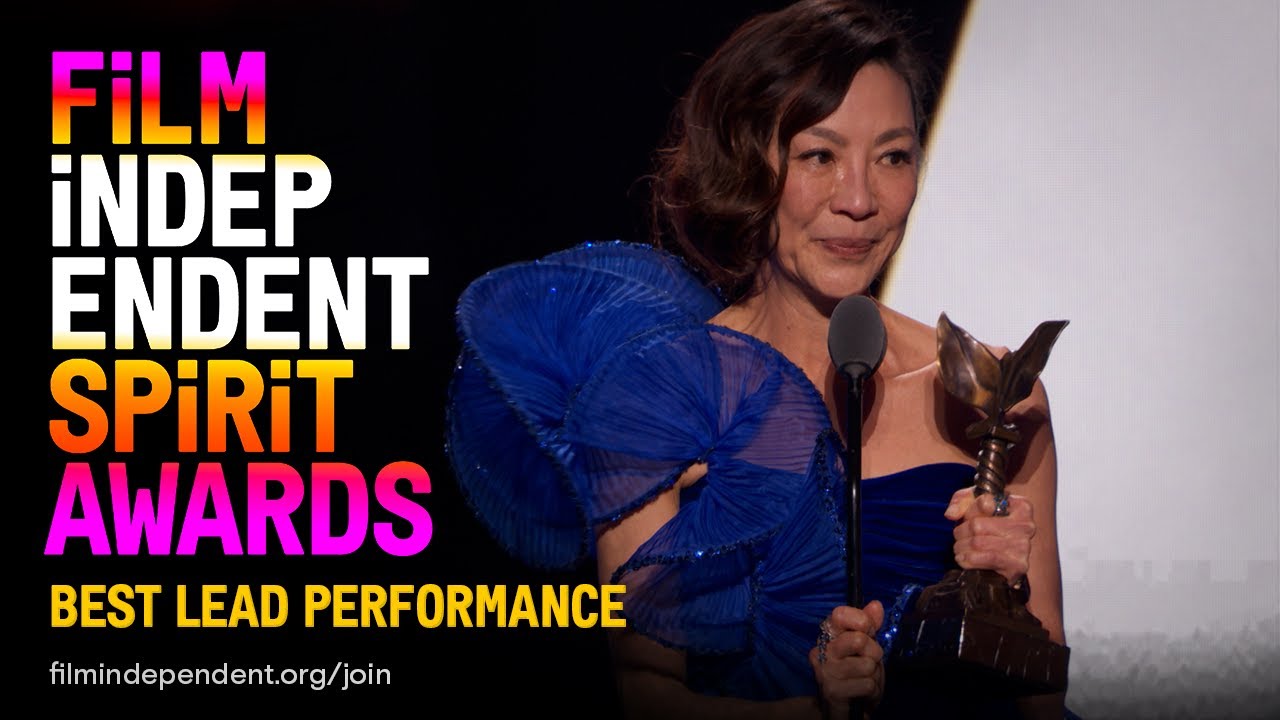 MICHELLE YEOH wins BEST LEAD PERFORMANCE at the 2023 Film Independent Spirit Awards.