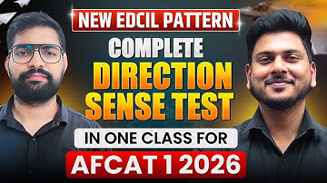 AFCAT 1 2026 Reasoning | Complete Direction Sense Test in One Class for AFCAT Exam