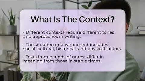 What Is The Context? - The Language Library