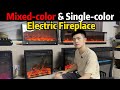 Warmth & Ambiance in One | Ruyijia Mixed-Color Single-Flame Electric Fireplace
