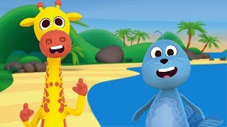 Vignette de la vidéo "Canción de la Jirafa y la Foca - Las Canciones del Zoo 3 | El Reino Infantil"