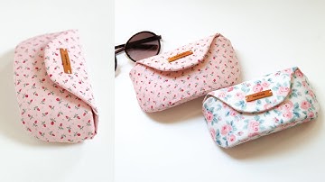 How to sew a Floral Glasses Case  | Cute Sunglasses Case | DIY Sewing Tutorial